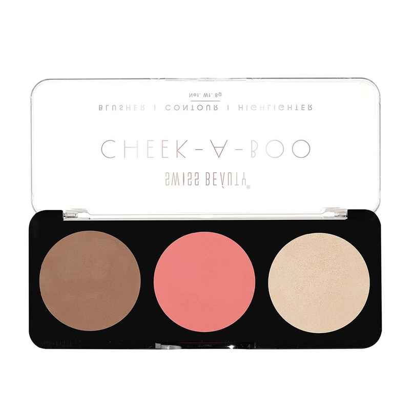 Swiss Beauty Cheek-A-Boo 3 In One Blusher Contour And Highlighter - 2