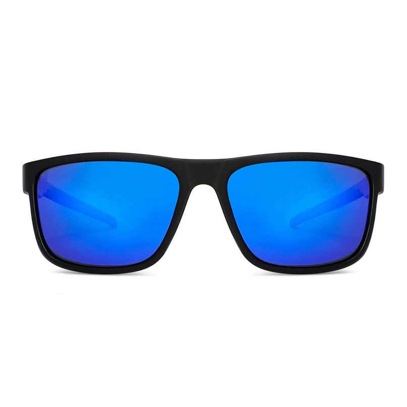Vincent Chase By Lenskart Unisex Solid Metal Sunglasses | Blue and Black - L