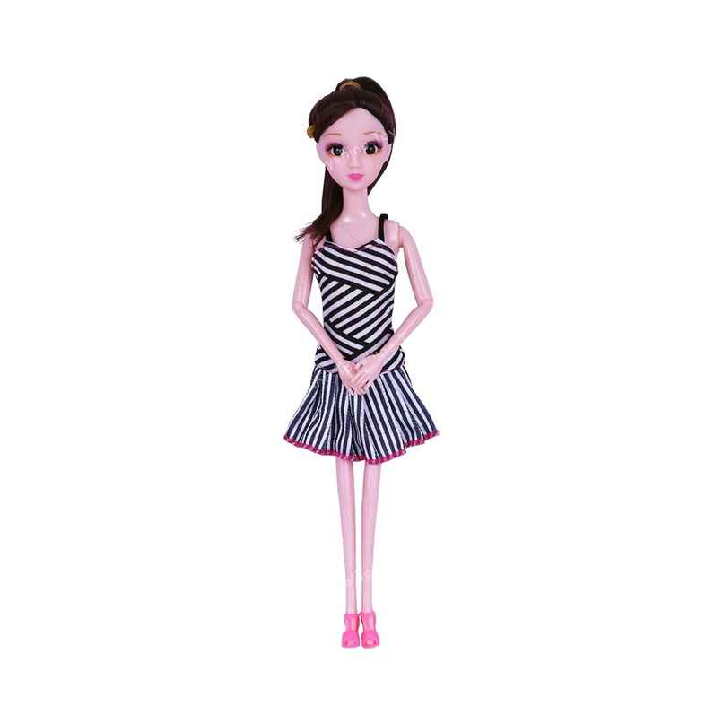 Toyshine Kally Fashion Doll with 3D Eyes | Folding Hands & Glitter Dress | Model B