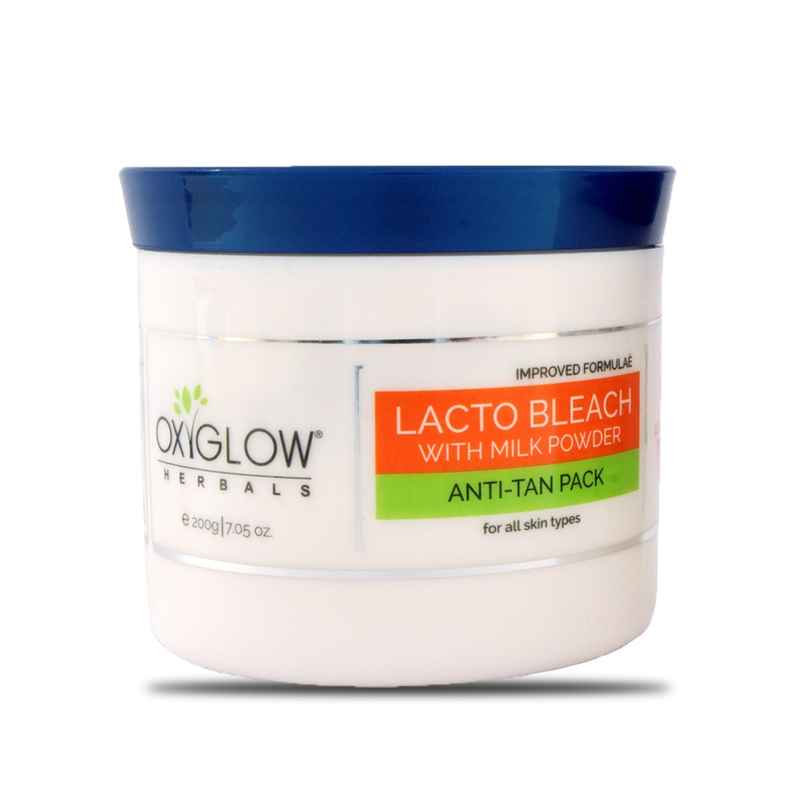 Oxyglow Herbals Lacto Bleach Cream Enriched With Milk Powder | Removes Tan & Hydrates The Skin