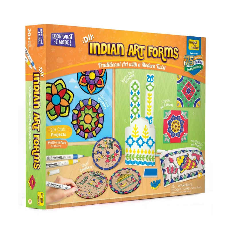 Imagimake Indian Art Forms - Art & Craft Kit | Creative Birthday Gifting Toys for kids (8+ Years)