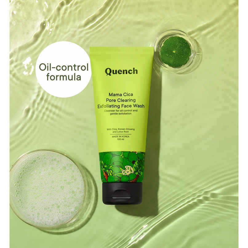 Quench Exfoliating Face Wash with Cica & Korean Ginseng for Acne Control