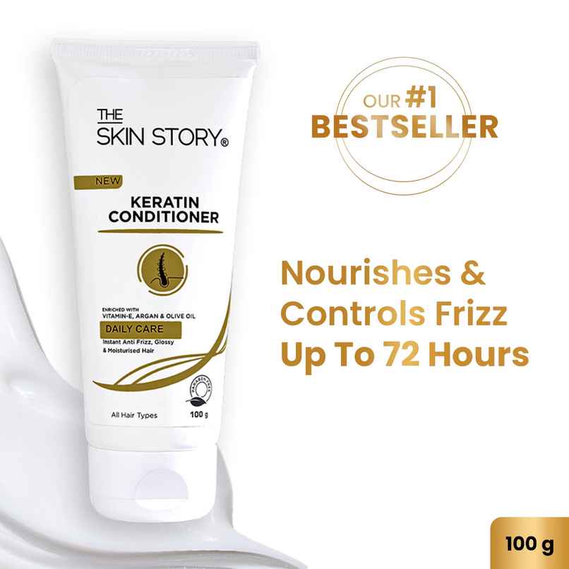 The Skin Story Keratin Hair Conditioner Anti Frizz Instant Glossy Moisturized Hair Paraben Free The Skin Story Keratin Hair Conditioner Anti Frizz Instant Glossy Moisturized Hair Paraben Free
