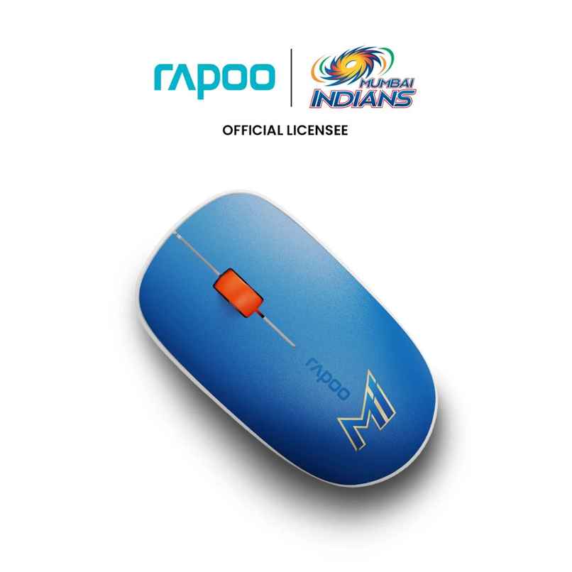 Rapoo X Mumbai Indians Edition M200 Multi-Device Mouse | 1 | 2.4Ghz Dongle