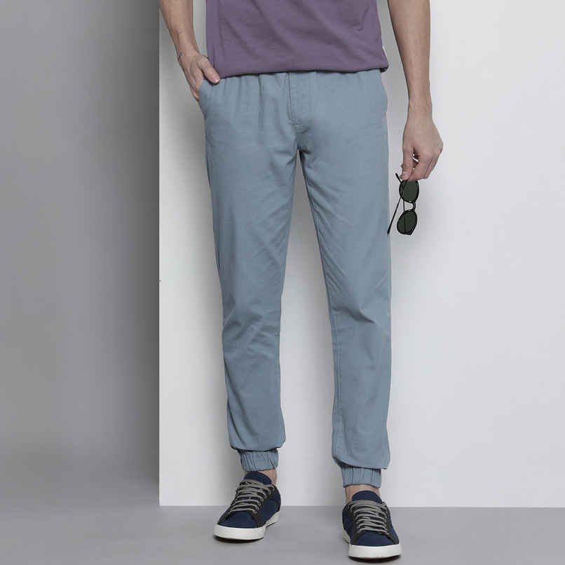 The Indian Garage Co Men Casual Slim Stone Blue Regular Jogger 32 | 0822-Rpstpjog-8