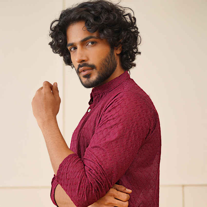 Jompers Men's Kurta | Ko 561 | Purple - M