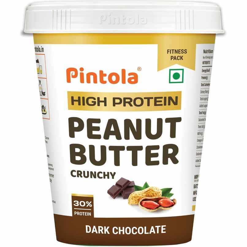 Pintola High Protein Dark Chocolate Peanut Butter - Crunchy