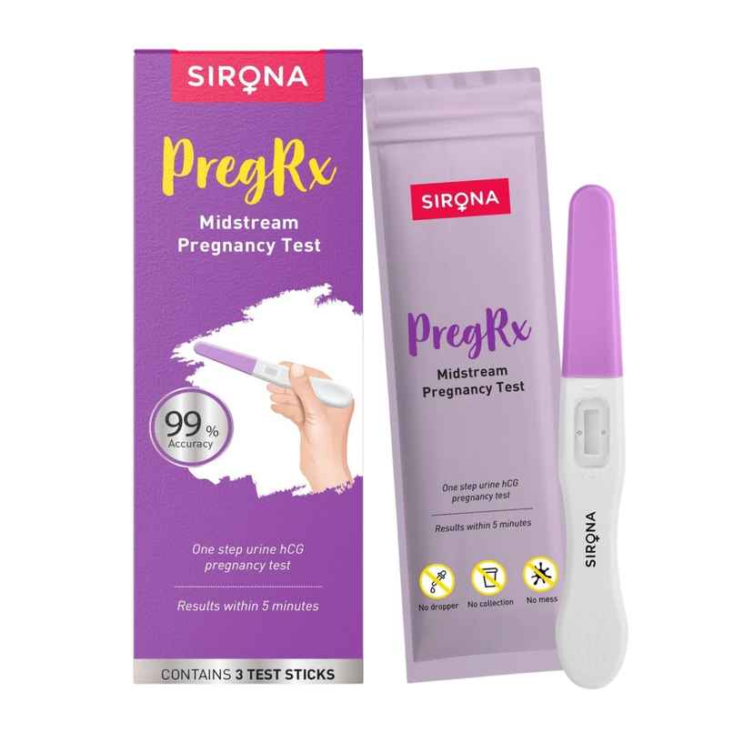 Sirona Home Pregnancy Test Kit Easy To Use Midstream Urine Test Kit Sirona Home Pregnancy Test Kit Easy To Use Midstream Urine Test Kit