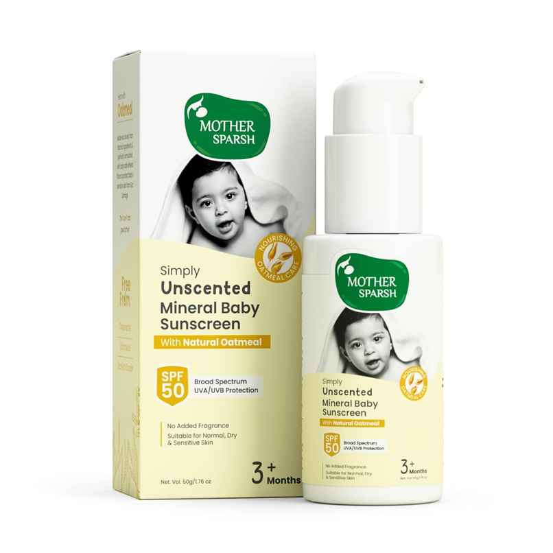 Mother Sparsh Simply Unscented Sunscreen For Babies With Spf 50 Mother Sparsh Simply Unscented Sunscreen For Babies With Spf 50