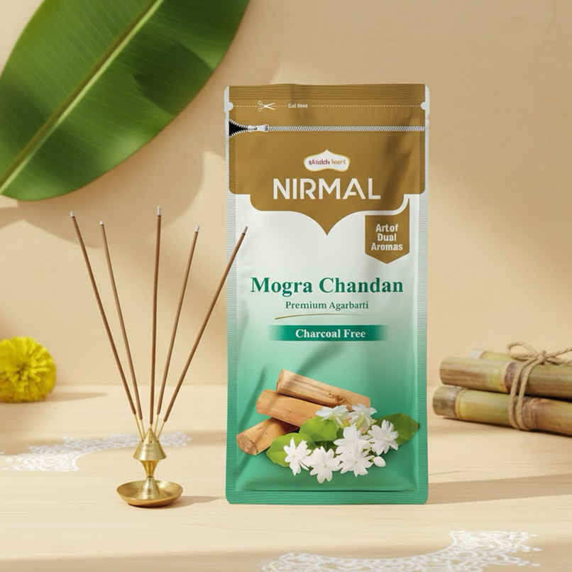 Nirmal Mogra Chandan Agarbatti Zipper | Shubhkart Nirmal Mogra Chandan Agarbatti Zipper | Shubhkart