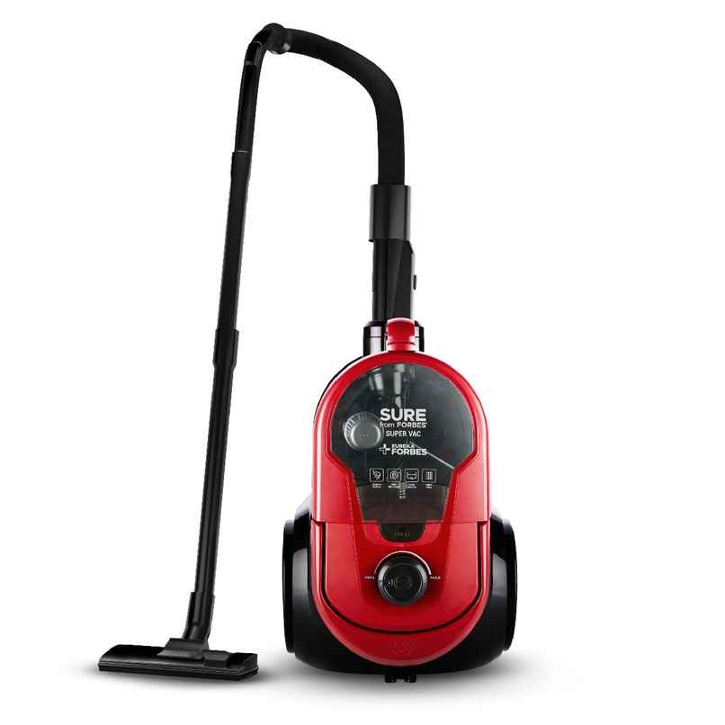 Eureka Forbes Supervac 1600 Watts Powerful Suction,Bagless Vacuum Cleaner (Red)