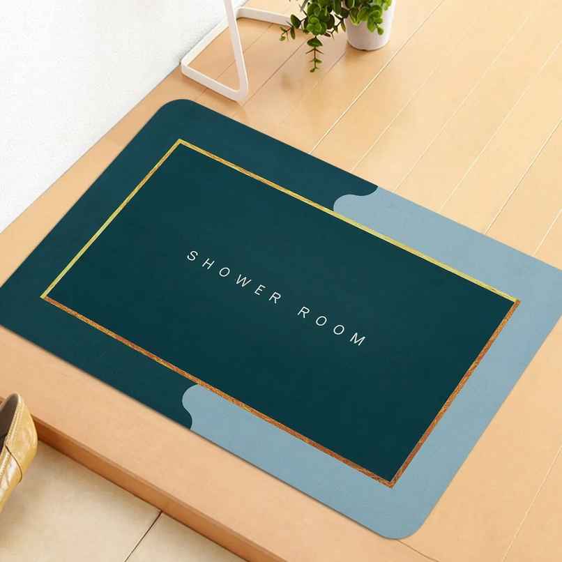 Homeharmony Rubber Floor Protecting Mat, Multi Blue (57x36Cm) Homeharmony Rubber Floor Protecting Mat, Multi Blue (57x36Cm)