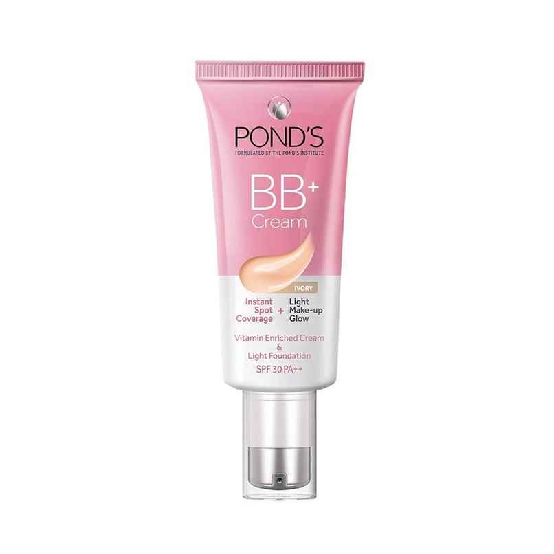 Pond's Bb+ Cream Instant Spot Coverage + Light Make-Up Glow Lvory Pond's Bb+ Cream Instant Spot Coverage + Light Make-Up Glow Lvory