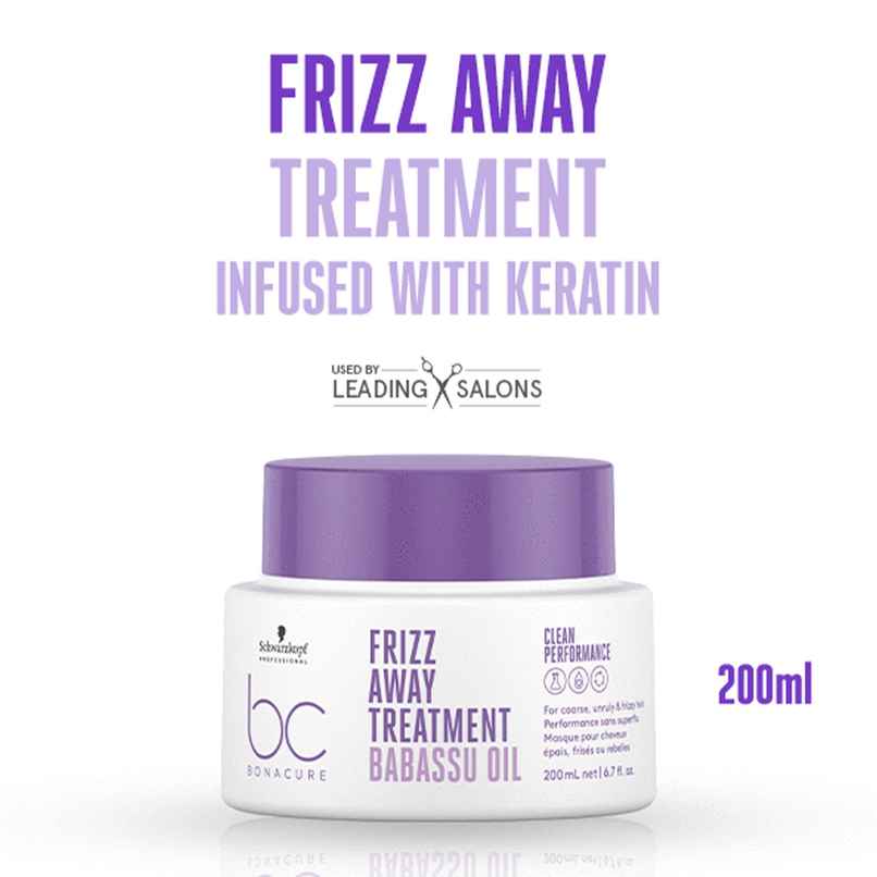 Schwarzkopf Professional Bonacure Frizz Away Treatment With Babassu Oil With Vegan Keratin