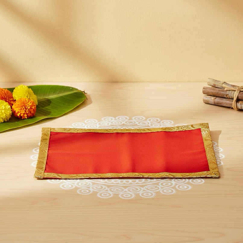 Velvet Aasan Medium | 7 x 10 inch | Shubhkart Velvet Aasan Medium | 7 x 10 inch | Shubhkart