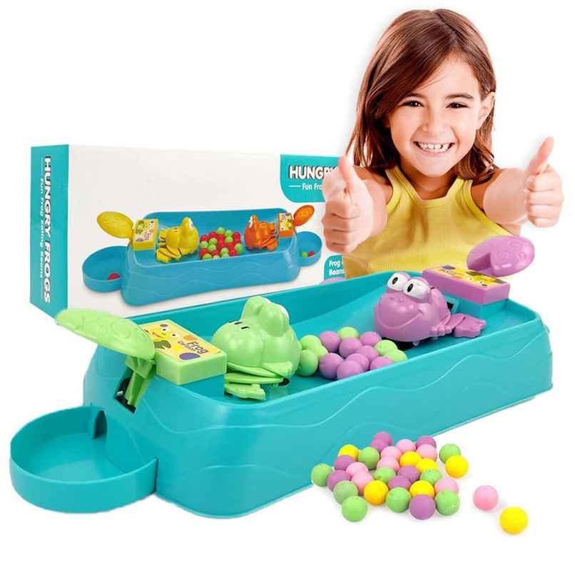 Fablue Hungry Frogs Tabletop Game Toy For Kids 2 Players - Interactive Indoor Fun Game