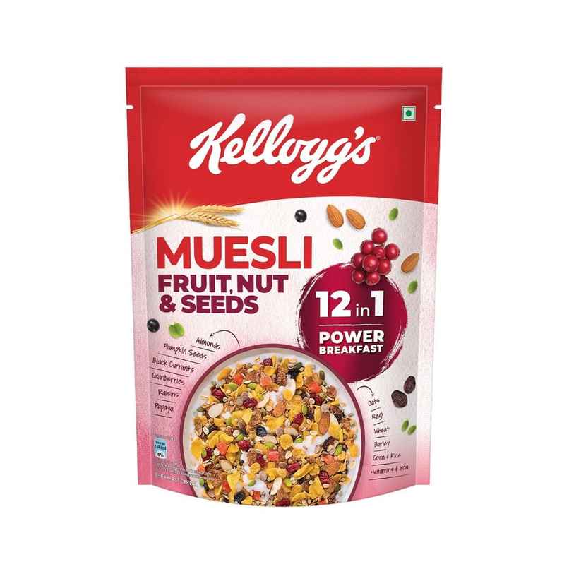 Kellogg's Muesli Fruit Nut & Seeds 12-in-1 Power Breakfast Kellogg's Muesli Fruit Nut & Seeds 12-in-1 Power Breakfast