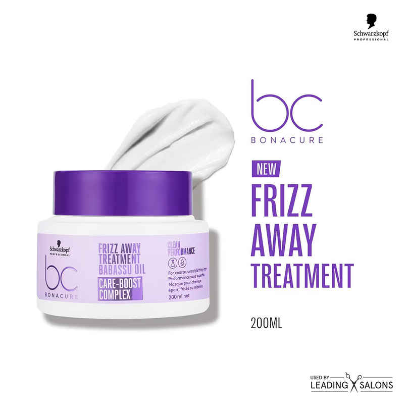 Schwarzkopf Professional Bonacure Frizz Away Treatment With Babassu Oil With Vegan Keratin