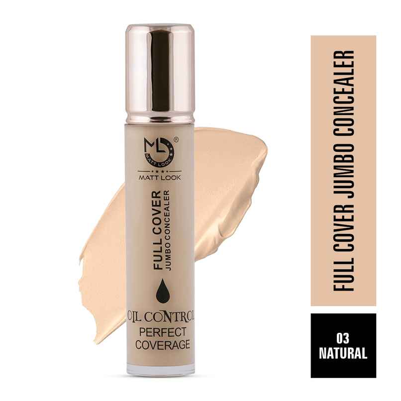 Mattlook Full Cover Jumbo Oil Control Perfect Coverage Concealer | Natural-03