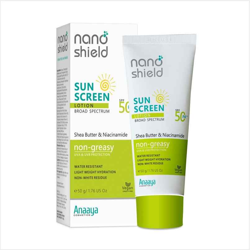 Nano Shield Sunscreen Lotion SPF 50 +++ | Shea Butter & Niacinamide Nano Shield Sunscreen Lotion SPF 50 +++ | Shea Butter & Niacinamide