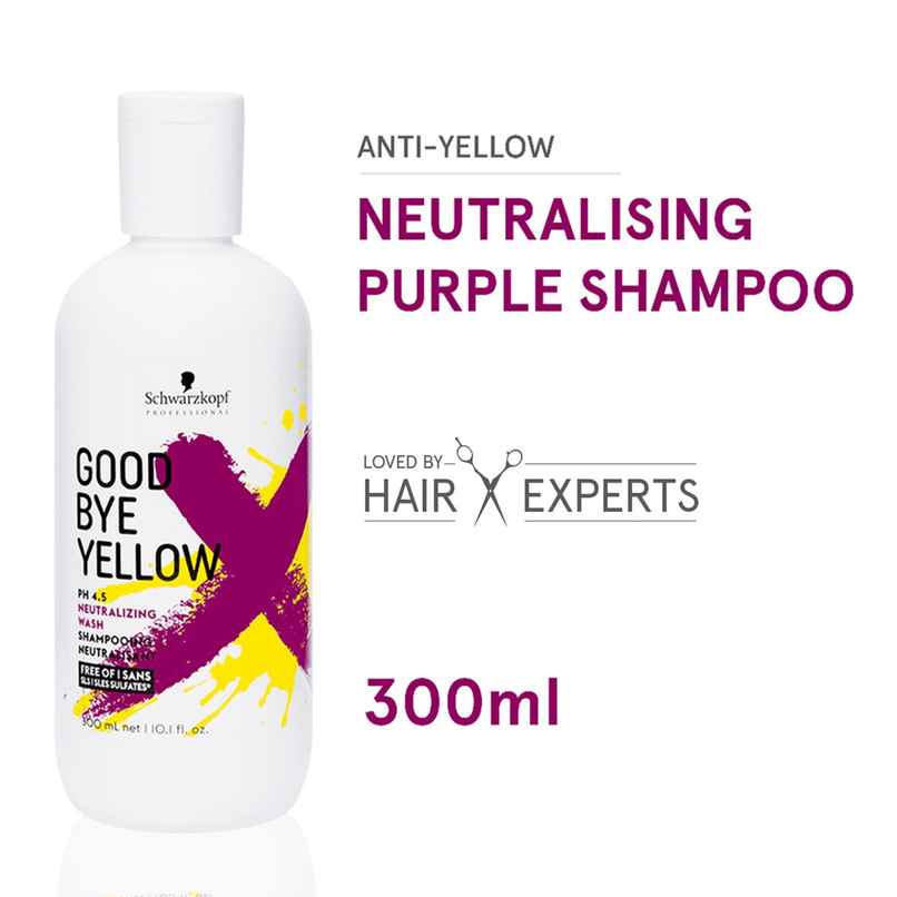 Schwarzkopf Professional Goodbye Yellow Neutralizing Shampoo Ph 4.5 For Silver Hair Schwarzkopf Professional Goodbye Yellow Neutralizing Shampoo Ph 4.5 For Silver Hair
