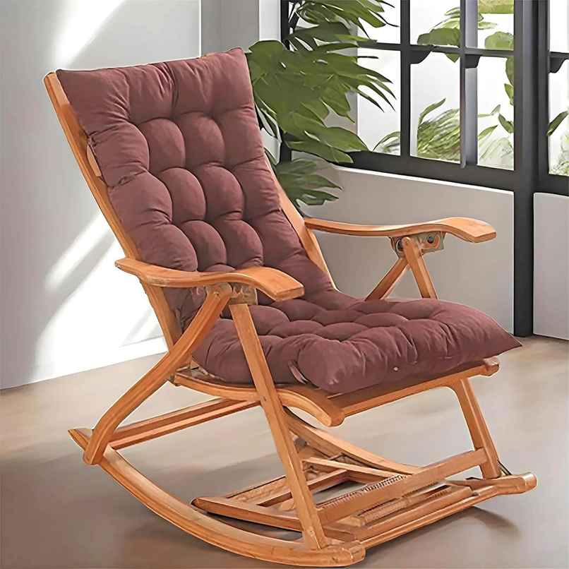 Kuber Industries Microfiber Long Quilted Chair Cushion | Back Rest Pillow | 45x91 CM | Brown Kuber Industries Microfiber Long Quilted Chair Cushion | Back Rest Pillow | 45x91 CM | Brown