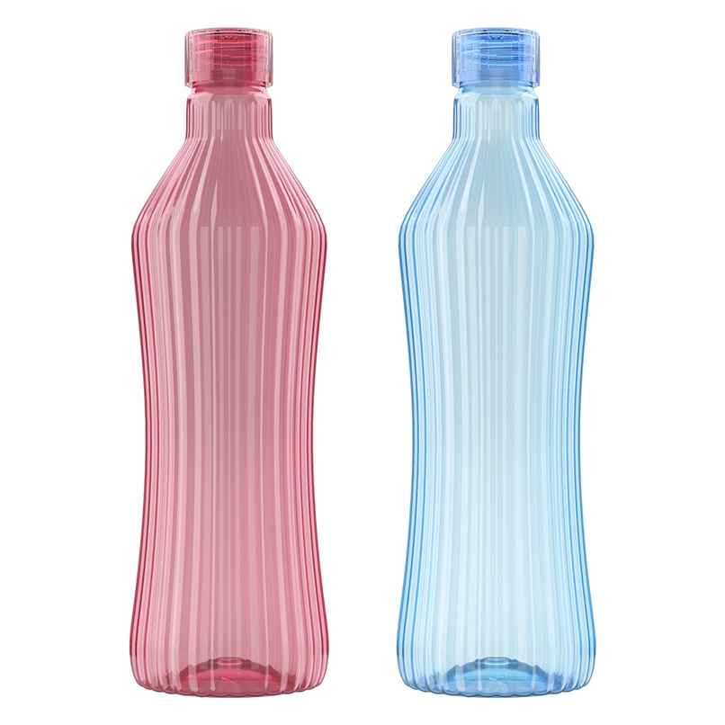 Kolorr Oscar Bottle 1L | Pack of 2 | Red & Blue dual hydration