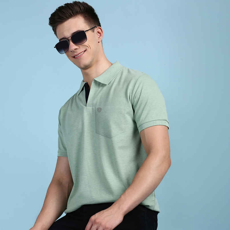 Men's Polo Regular Fit Solid T Shirt