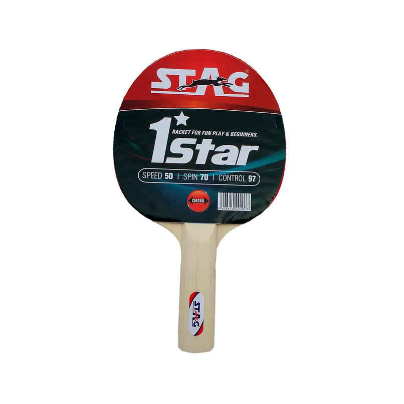 Stag 1 Star Table Tennis Racket - PO1 Stag 1 Star Table Tennis Racket - PO1