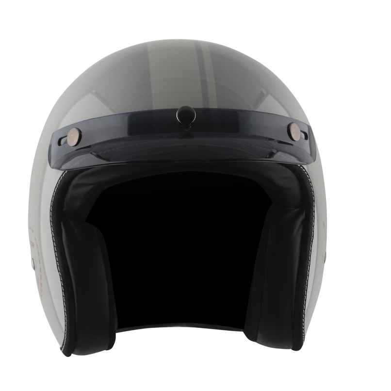 Axor Retro Jet Euro Globe Isi Ece And Dot Certified Open Face Helmet - Cool Grey Helmet - M Axor Retro Jet Euro Globe Isi Ece And Dot Certified Open Face Helmet - Cool Grey Helmet - M