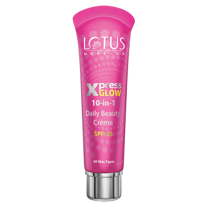 Lotus Make-Up Xpressglow Daily Beauty Cream Royal Pearl Spf 25 Aloe Vera Semi Matte Finish