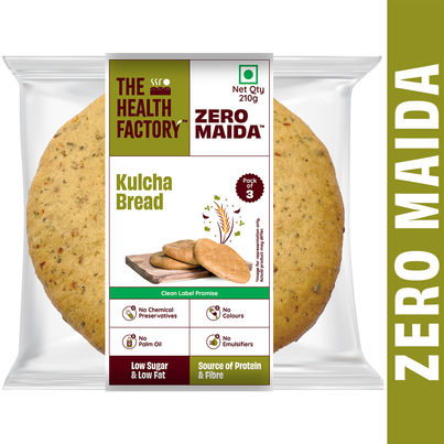 The Health Factory Zero Maida Kulcha Bread | Clean Label - Not Brown The Health Factory Zero Maida Kulcha Bread | Clean Label - Not Brown
