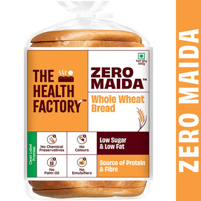 The Health Factory Zero Maida 100% Whole Wheat Bread | Clean Label - Not Brown The Health Factory Zero Maida 100% Whole Wheat Bread | Clean Label - Not Brown