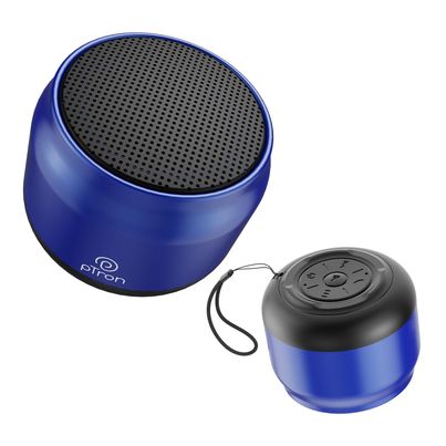 pTron Fusion Hook v2 6W Bluetooth Speaker | 8H Playtime | 2.04" Neo Driver For Pristine Sound - Blue pTron Fusion Hook v2 6W Bluetooth Speaker | 8H Playtime | 2.04" Neo Driver For Pristine Sound - Blue