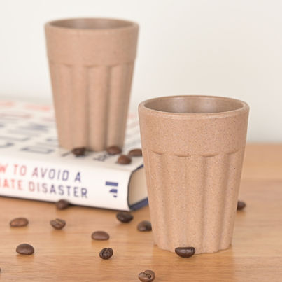 Eha Earth Friendly Tea & Coffee Cup | Rice Husk Biocomposite | Tortilla - 100 ml