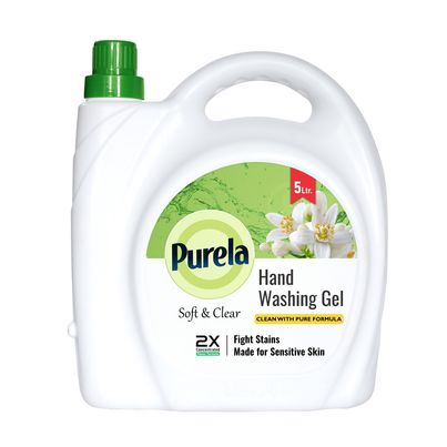 Purela Hand Wash Protection From Germs Hand Wash Liquids Liquid Handwash (Green Apple) 5 l