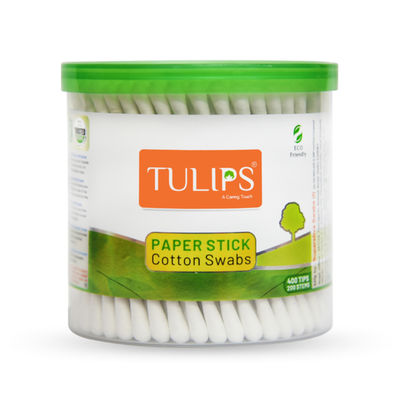 Tulips Paper Stick Cotton Buds Jar