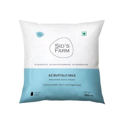 Sid's Farm A2 Buffalo Fresh Milk (Pouch)