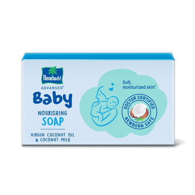 Parachute Advansed Baby Soap For Newborn Babies Virgin Coconut Oil & Coconut Milk Parachute Advansed Baby Soap For Newborn Babies Virgin Coconut Oil & Coconut Milk