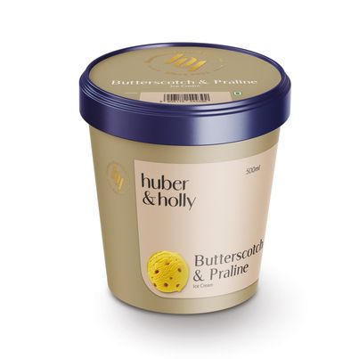 Huber & Holly Butterscotch And Praline Ice Cream Tub Huber & Holly Butterscotch And Praline Ice Cream Tub