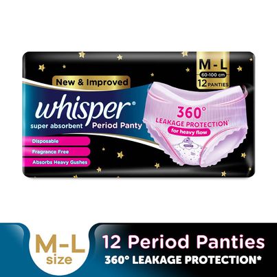 Whisper Super Absorbent Period Panties | M-L