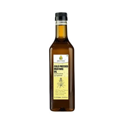 Aroga Foods Mustard (Sarson) Cold Pressed Oil | Healthy Cooking Oil