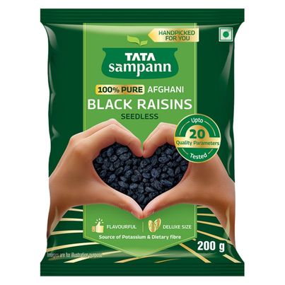 Tata Sampann 100% Pure | Seedless Black Raisins