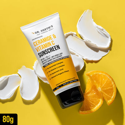 Dr. Sheth'S Kesar & Kojic Acid Oil Free Sunscreen Spf 50+ Pa++++Reduces Pigmentation, For Oily Skin