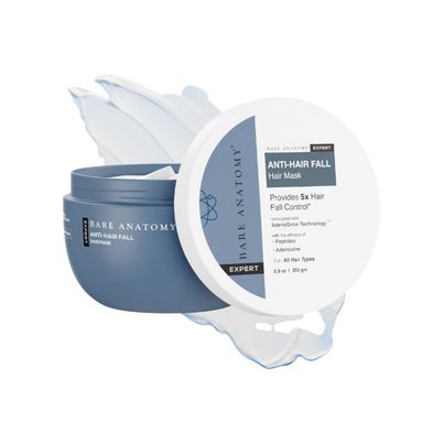 Bare Anatomy Anti-Hair Fall Mask Hairfall Control With Peptides Hair Mask For Dry & Frizzy Hair