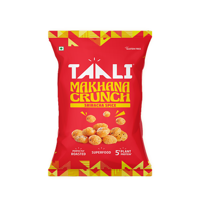 Taali Roasted Makhana | Sriracha Spice | Protein Rich, Made In Olive Oil