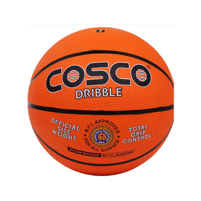 Cosco Dribble Rubber Basketball (Orange)
