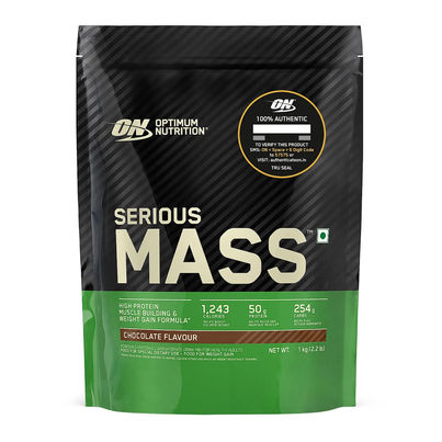 Optimum Nutrition Serious Mass Weight Gainer Powder High Protein & Calories Vegetarian Chocolate