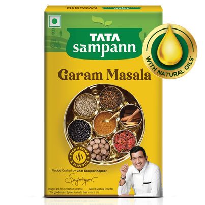 Tata Sampann Garam Masala Powder with Natural Oils Rich Aroma & Flavour