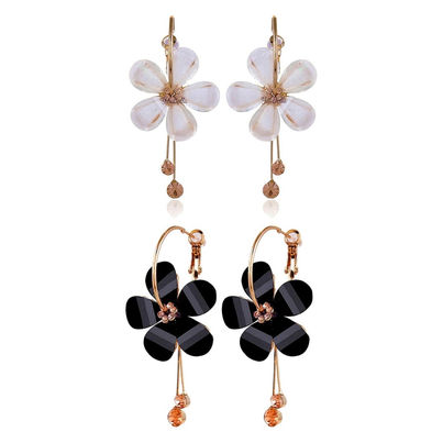 Youbella Jewellery Gold Plated Floral Earrings For Girls And Women (Combo)(Ybear - 32130)